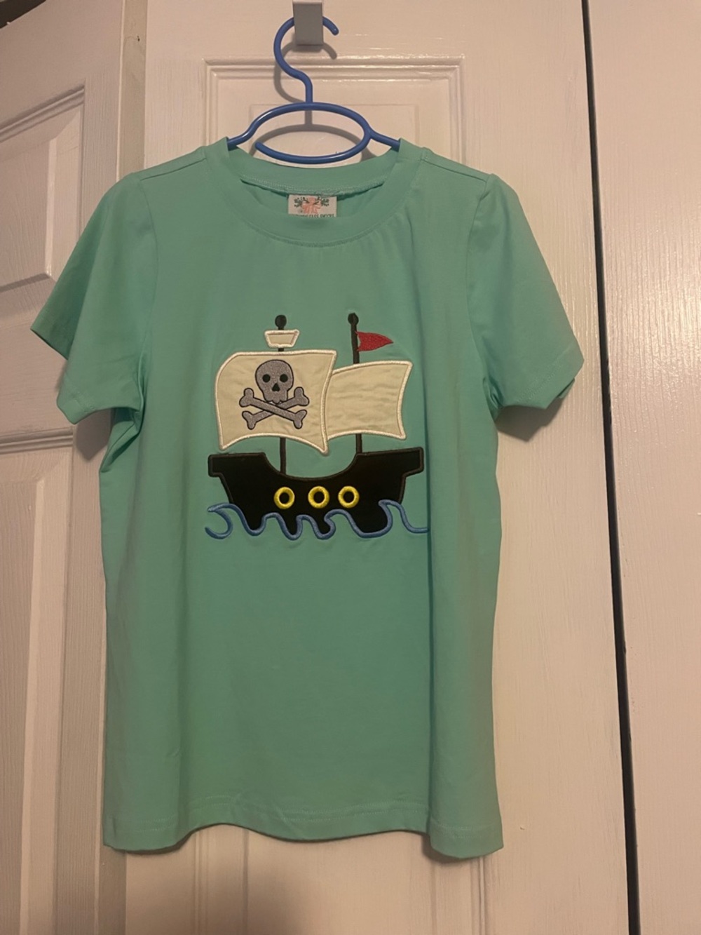 Southern Sass Smocks Boys Pirate Ship T-shirt